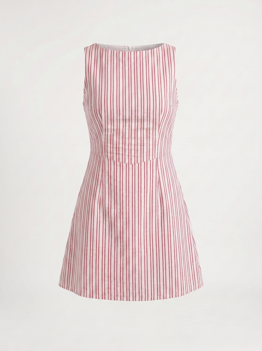 Evelina Minikleid mit Streifenmuster