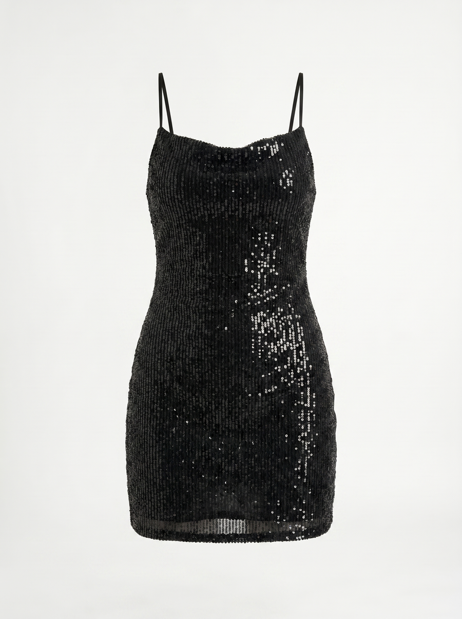 Gisella Pailletten Minikleid