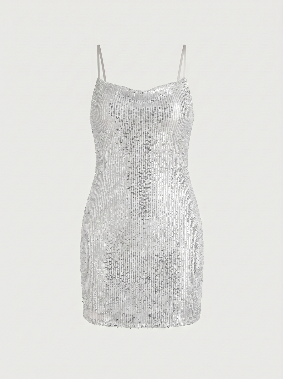Gisella Pailletten Minikleid