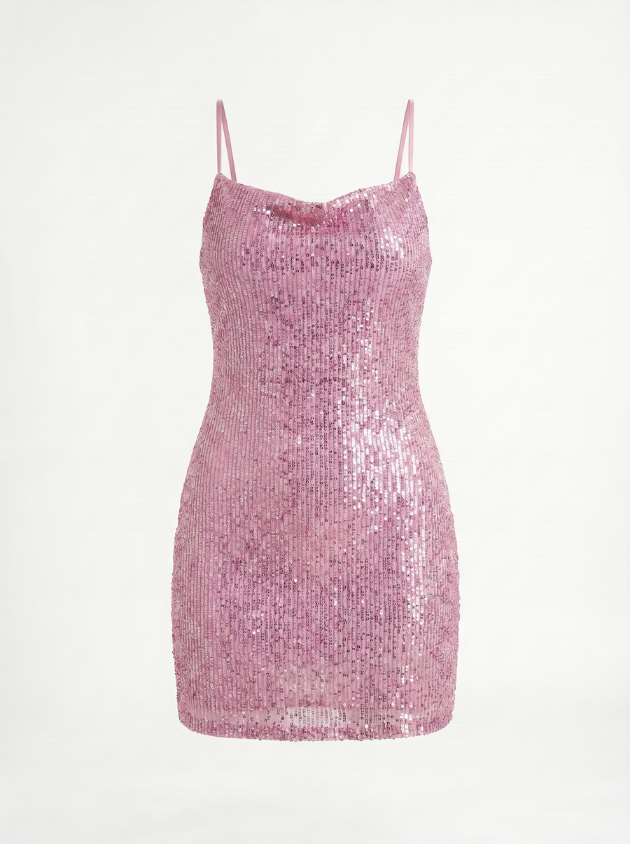 Gisella Pailletten Minikleid