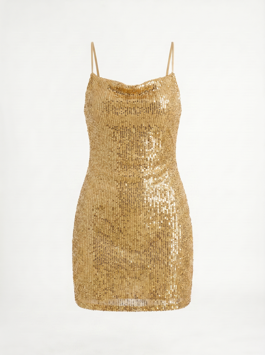 Gisella Pailletten Minikleid