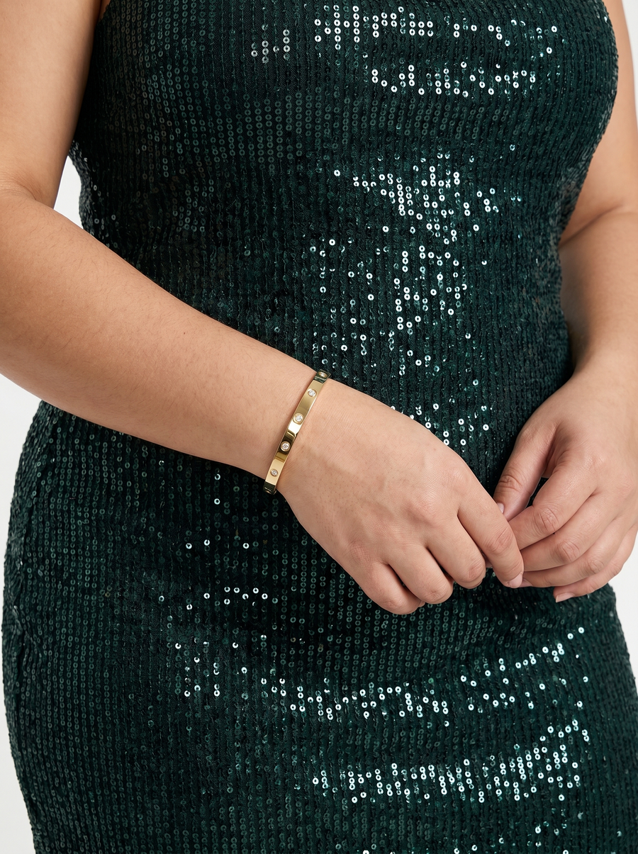 Gisella Pailletten Minikleid