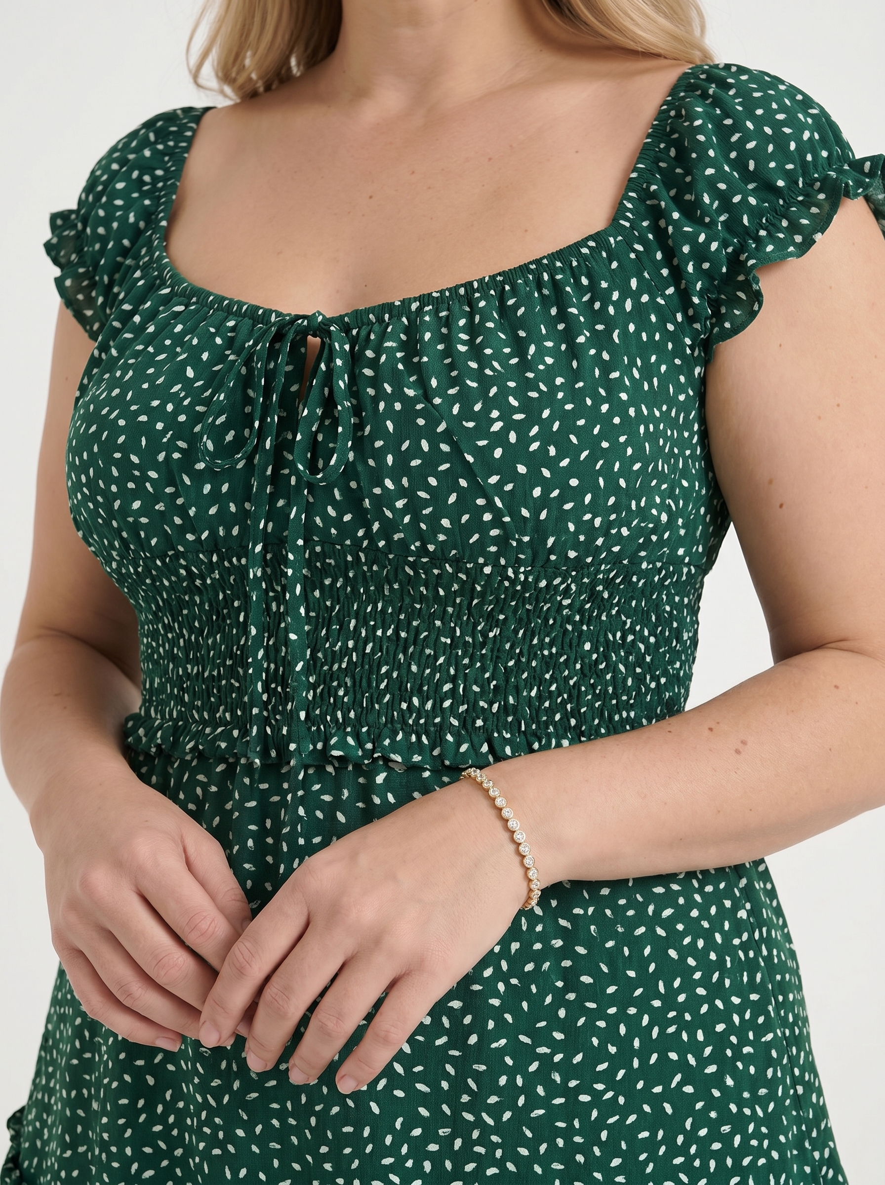 Renata Minikleid mit Puffärmeln und Blumenprint