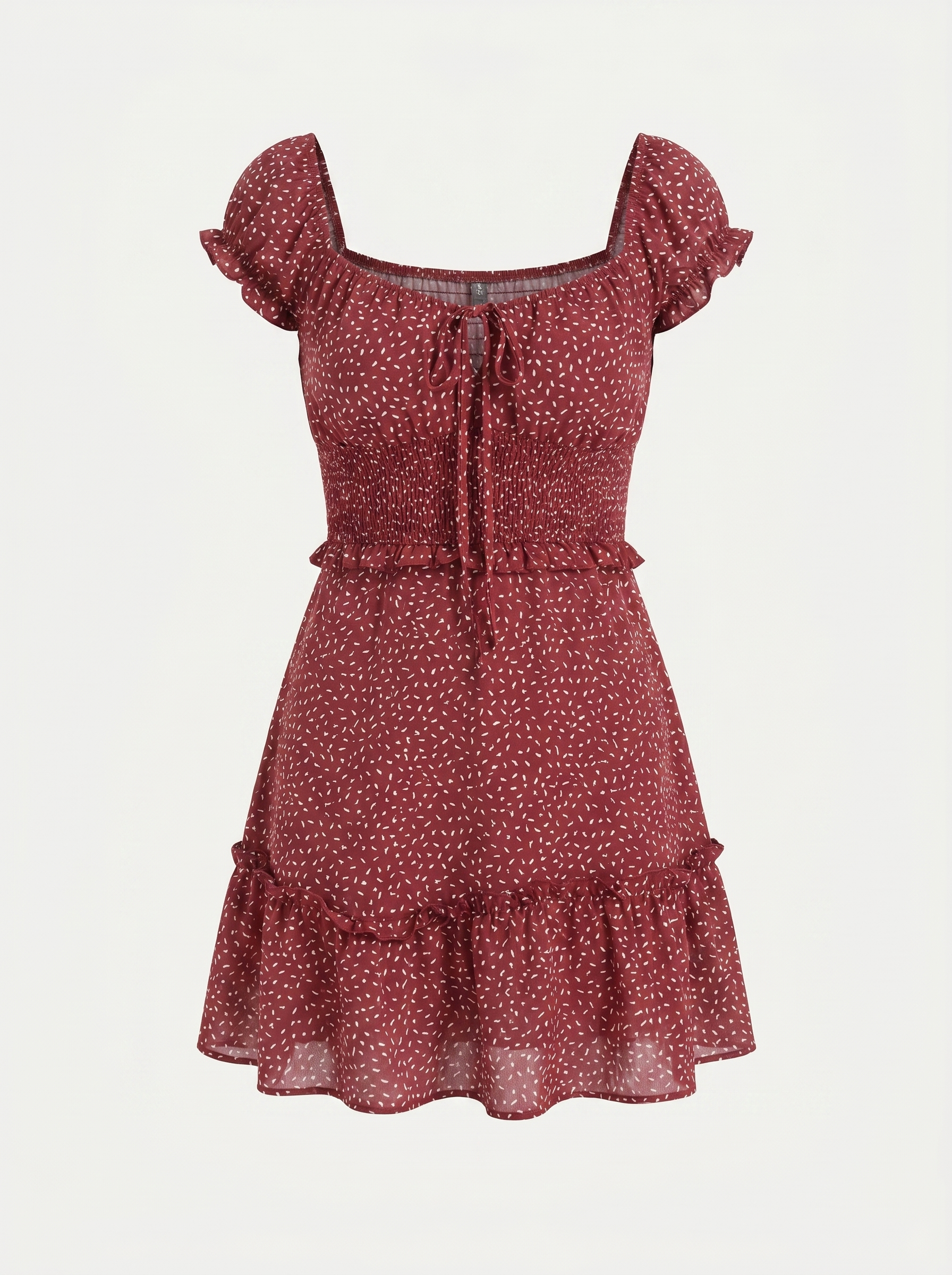Renata Minikleid mit Puffärmeln und Blumenprint