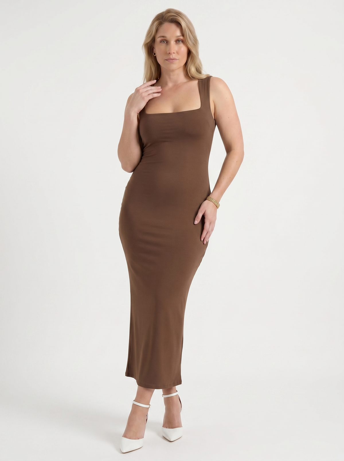 Renée Maxikleid Körperbetont