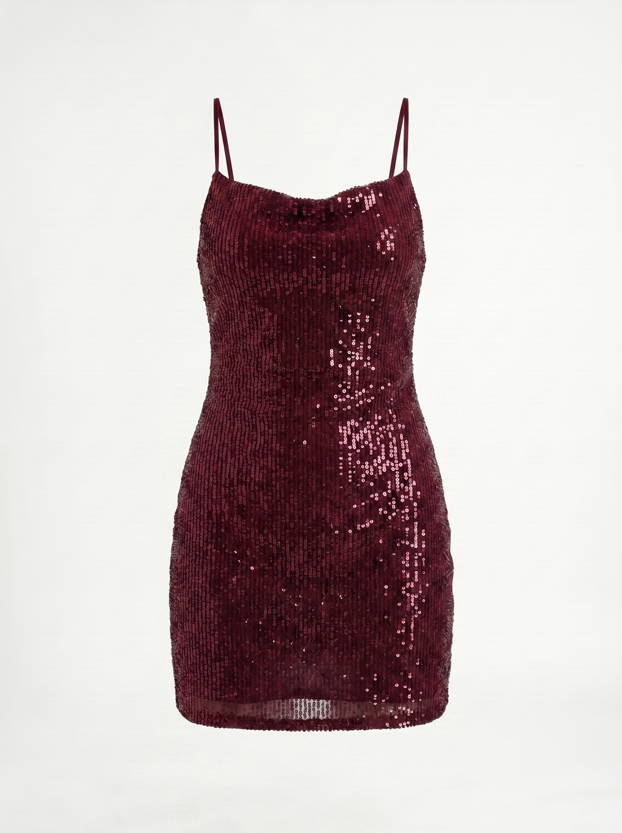 Gisella Pailletten Minikleid