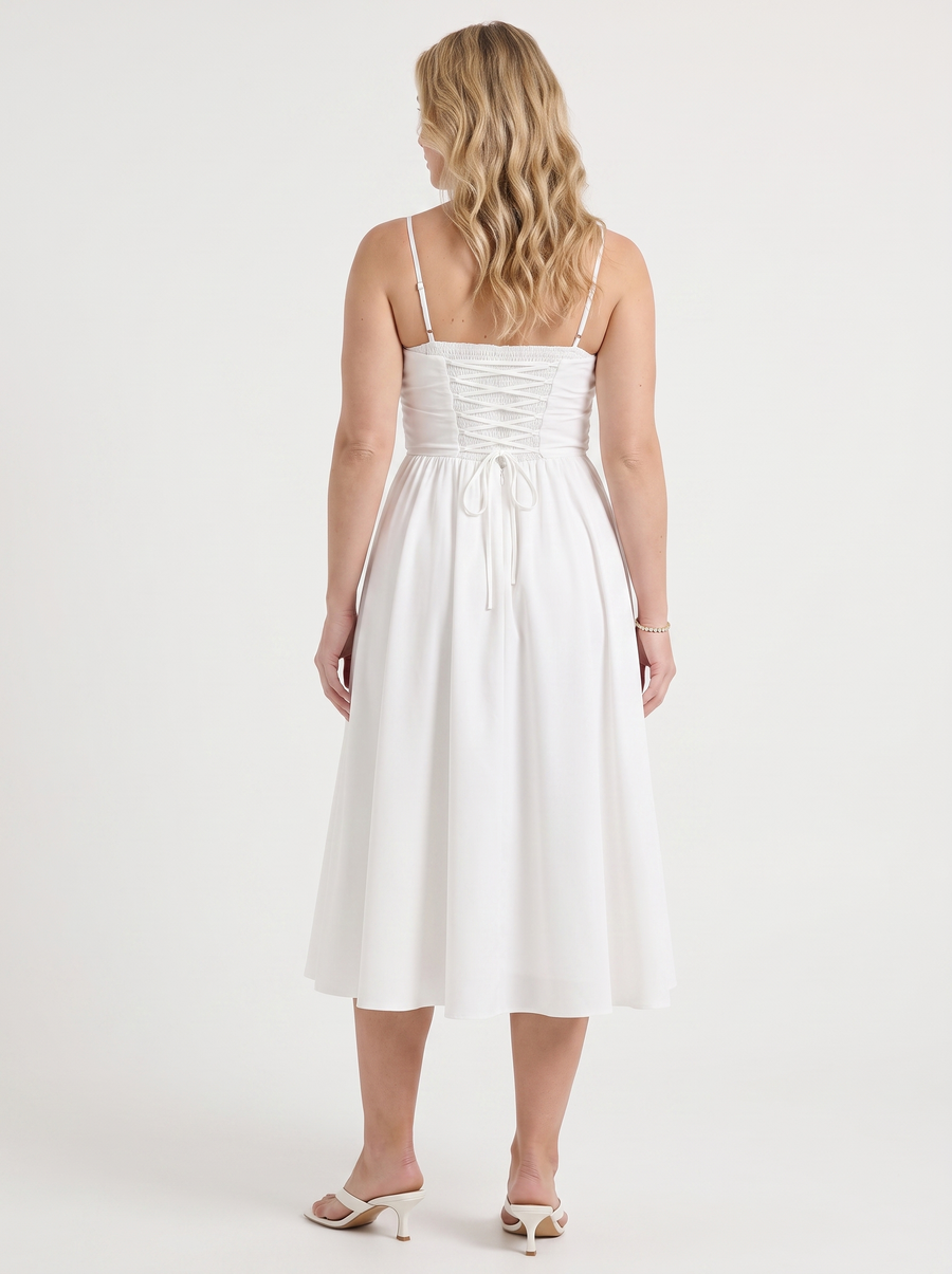 Primrose Midikleid mit Korsett-inspiriertem Oberteil
