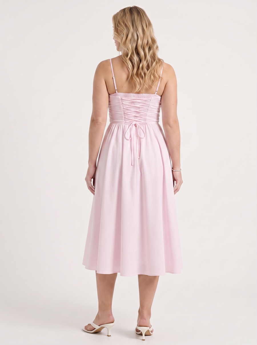 Primrose Midikleid mit Korsett-inspiriertem Oberteil