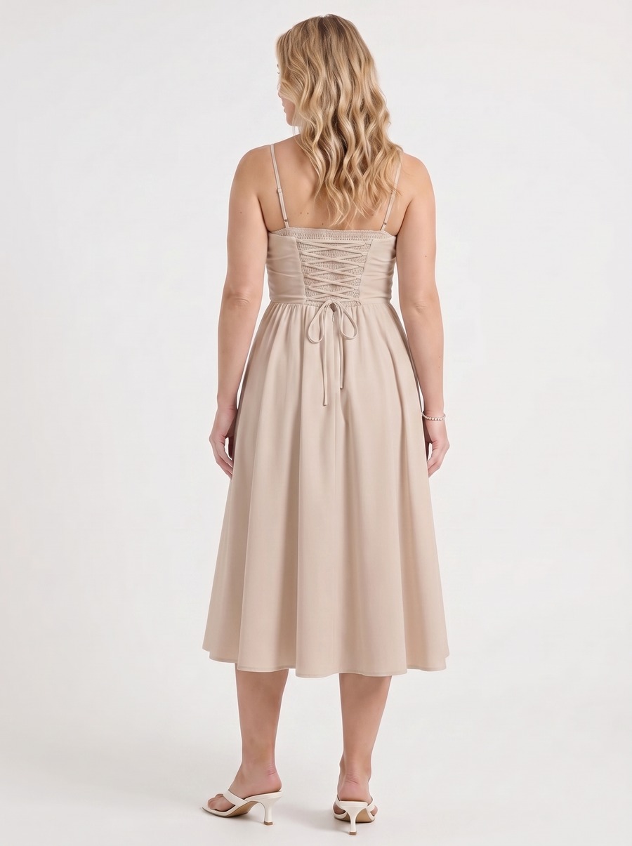 Primrose Midikleid mit Korsett-inspiriertem Oberteil