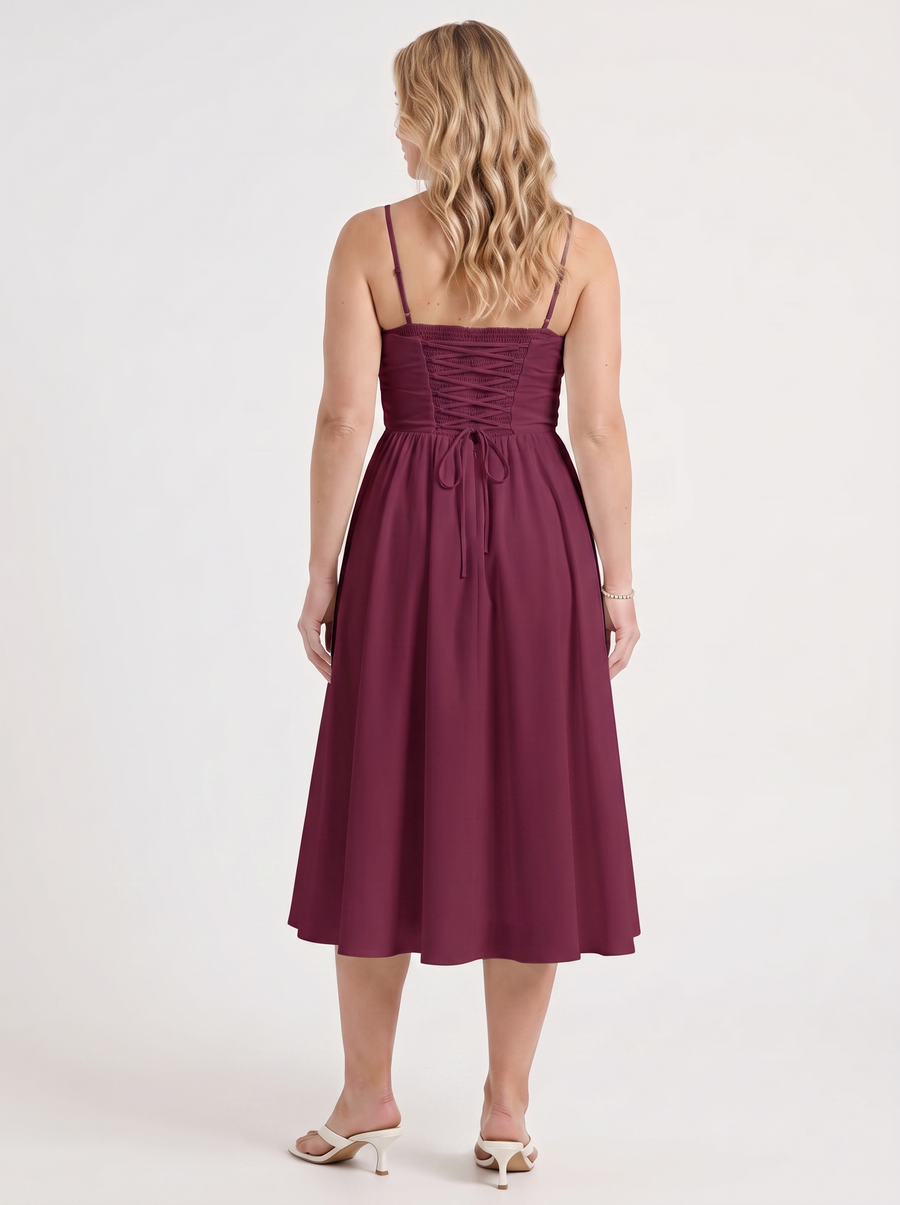 Primrose Midikleid mit Korsett-inspiriertem Oberteil