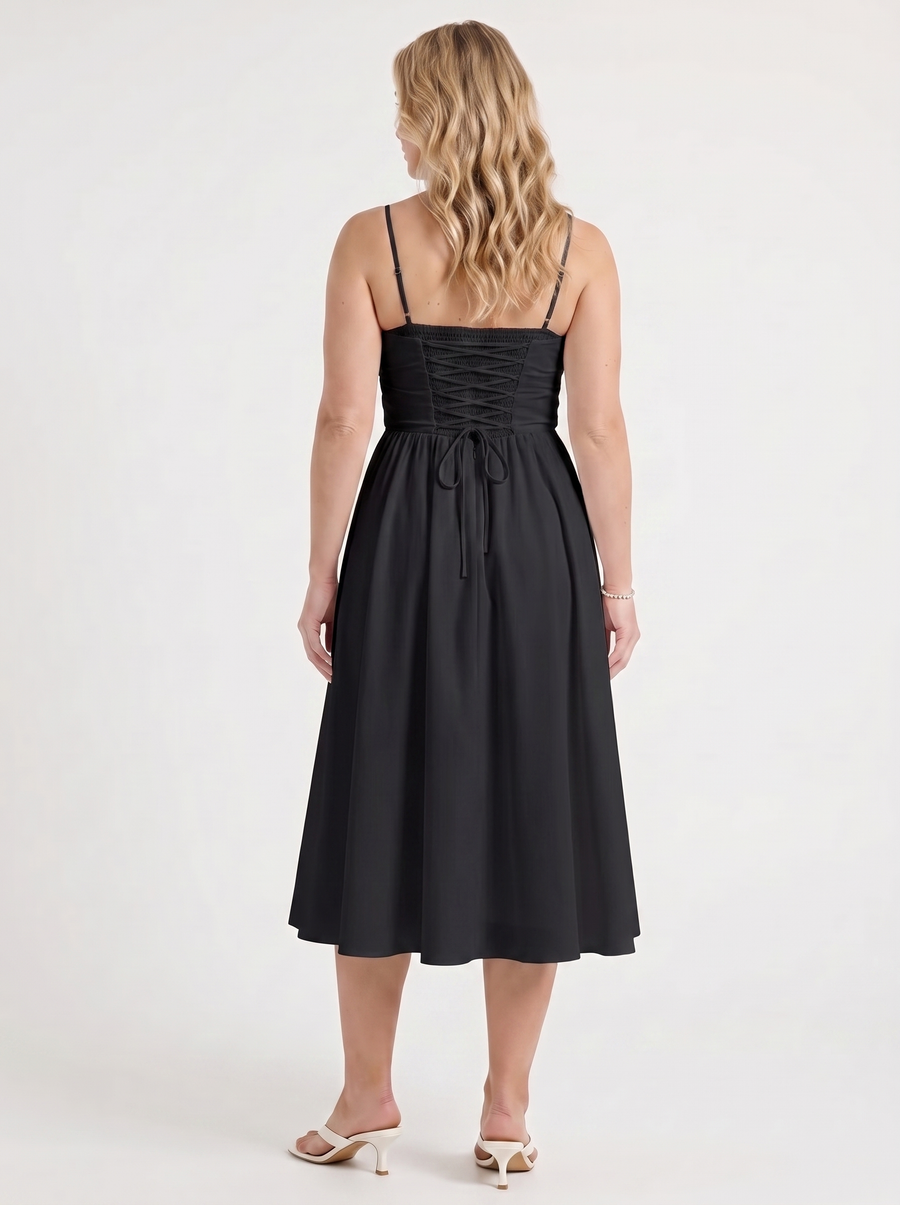 Primrose Midikleid mit Korsett-inspiriertem Oberteil