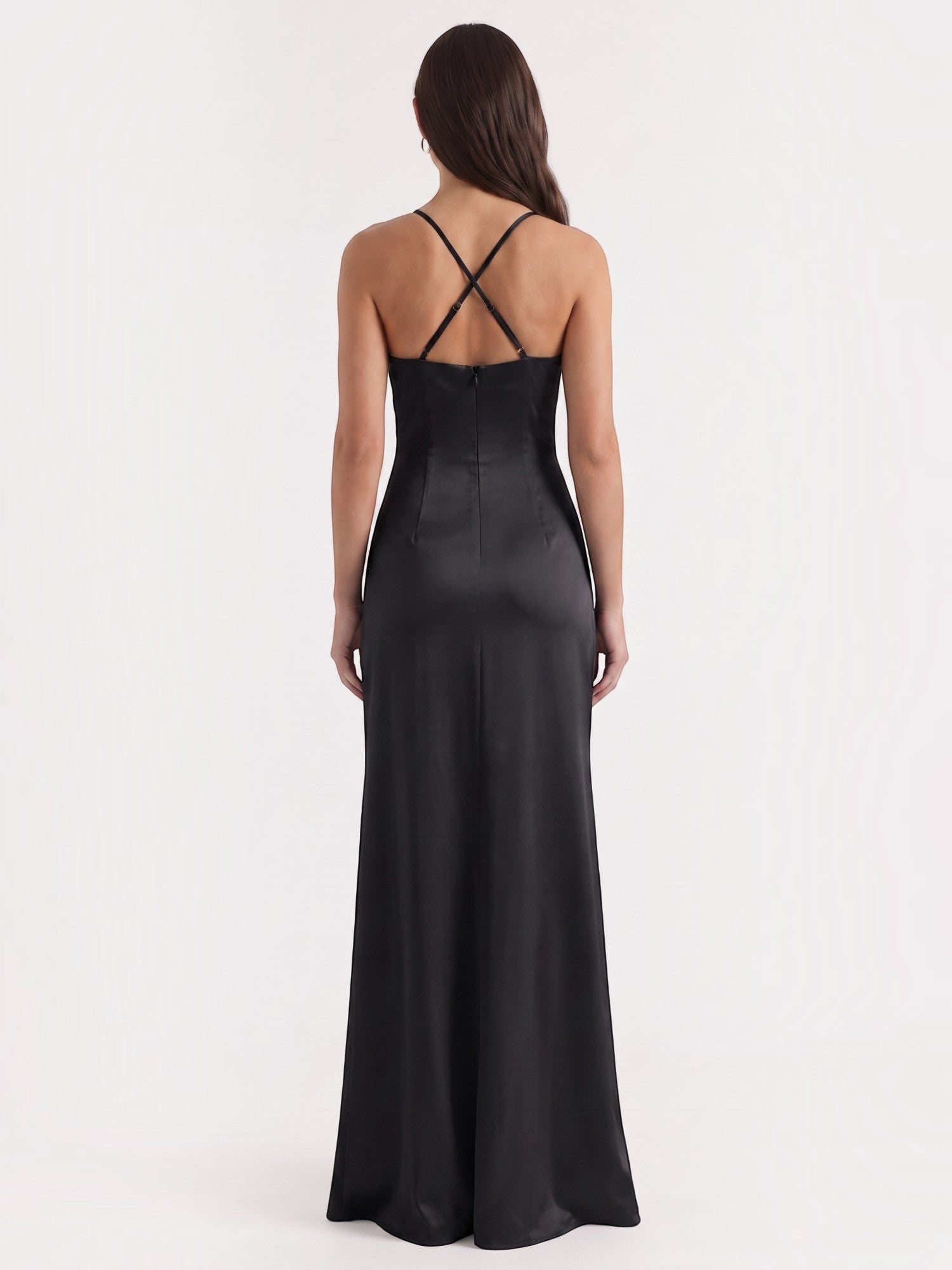 Rhiannon Seidiges Maxi-Slipkleid