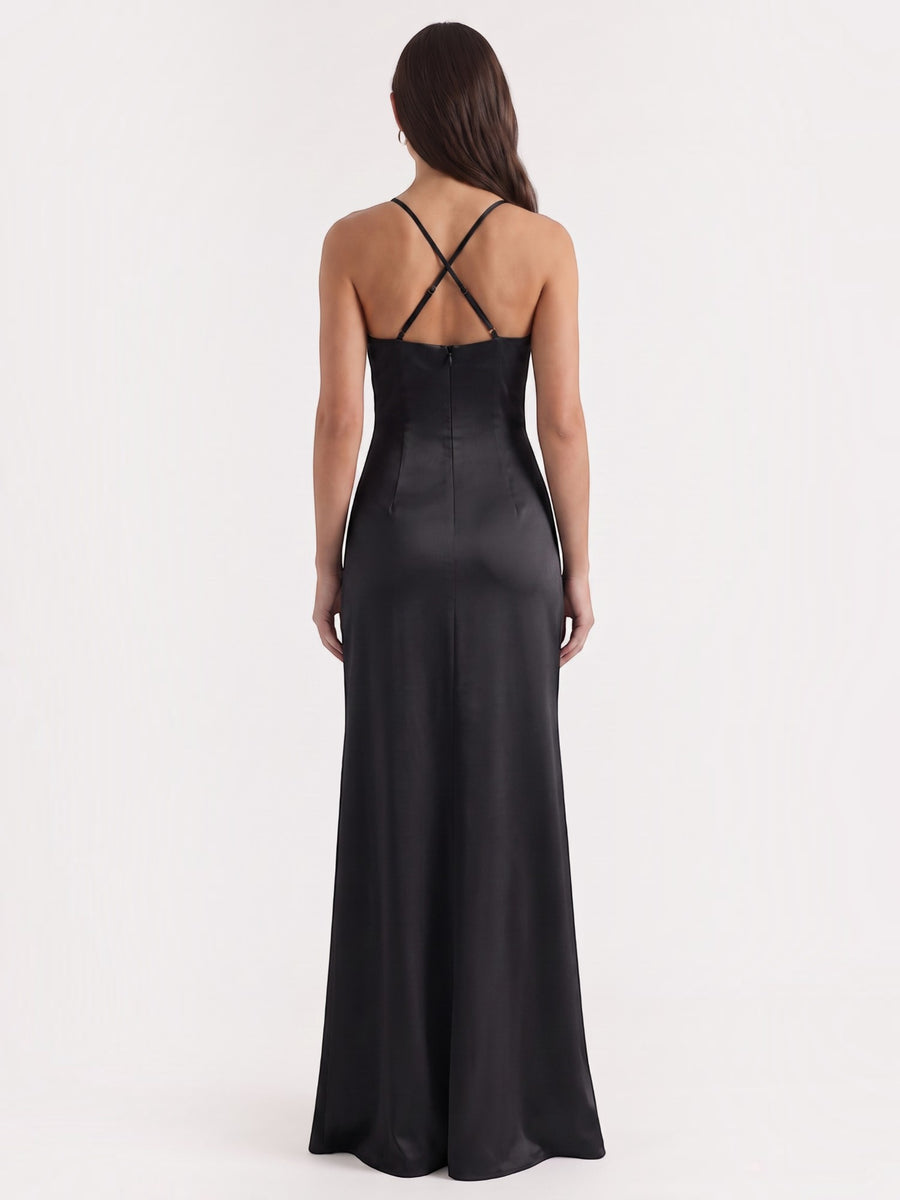 Rhiannon Seidiges Maxi-Slipkleid