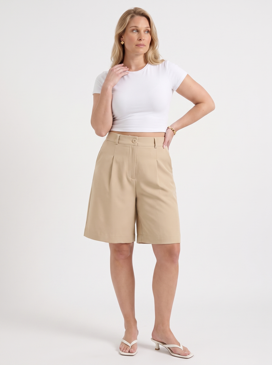 Anais Bermudashorts mit Bundfalten