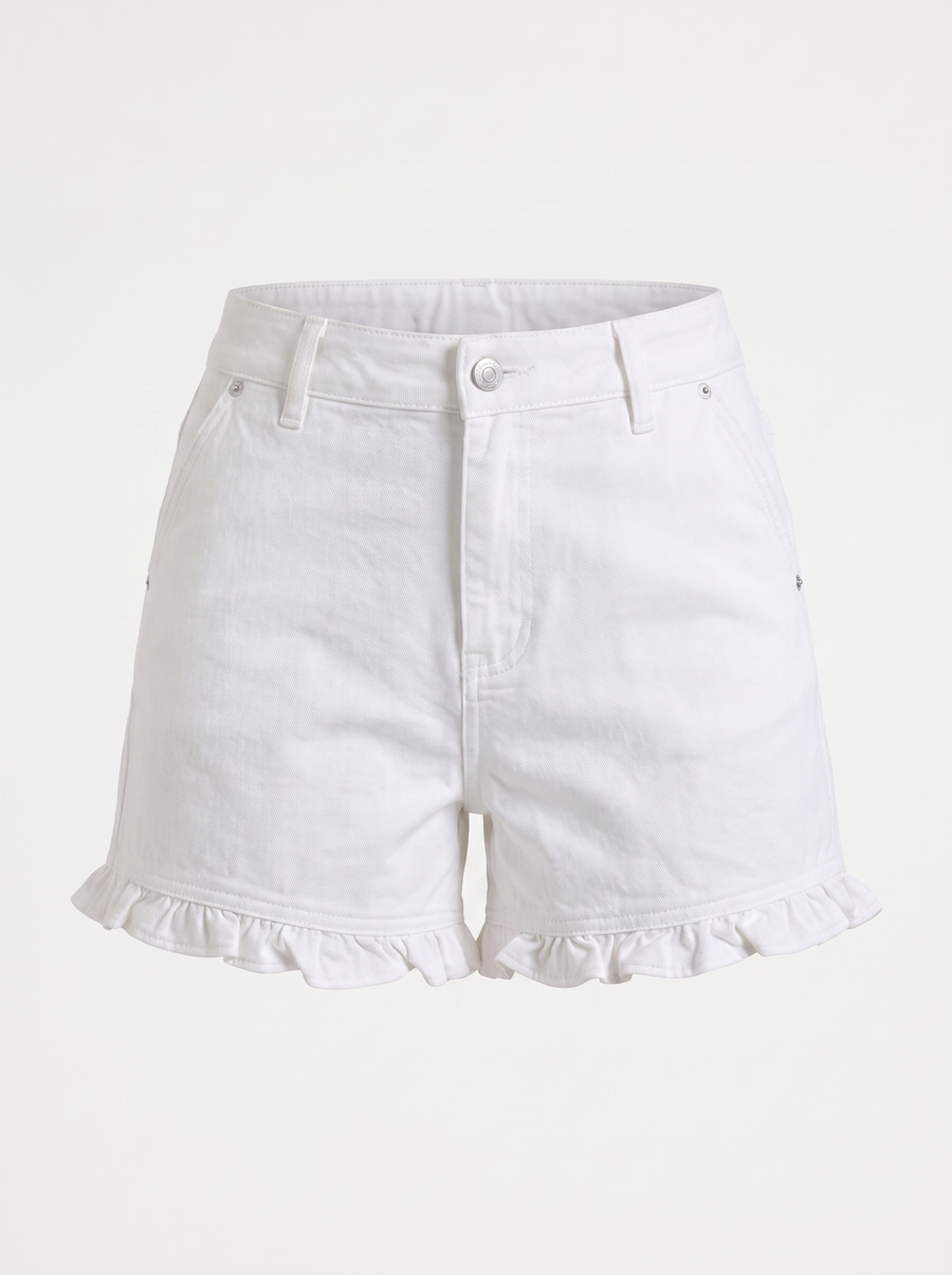 Kaia Jeansshorts mit Rüschensaum
