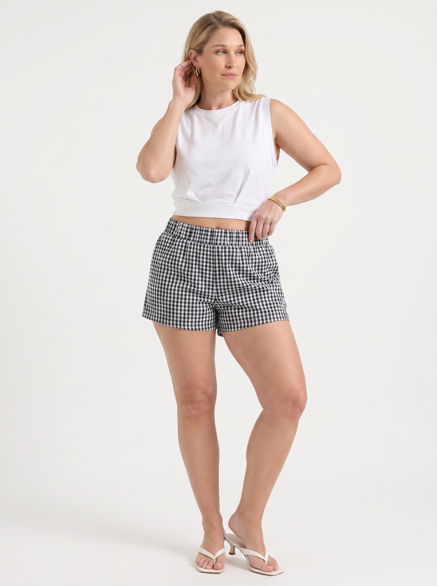 Thea Shorts im Vichy-Karo