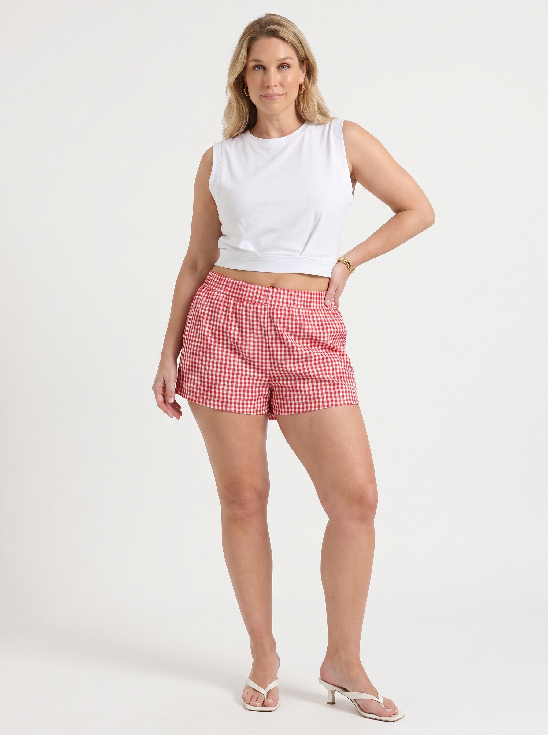 Thea Shorts im Vichy-Karo