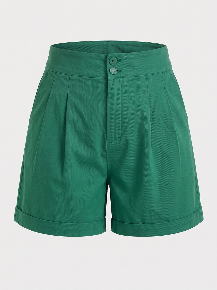 Carla Shorts mit Doppelknopfdetail