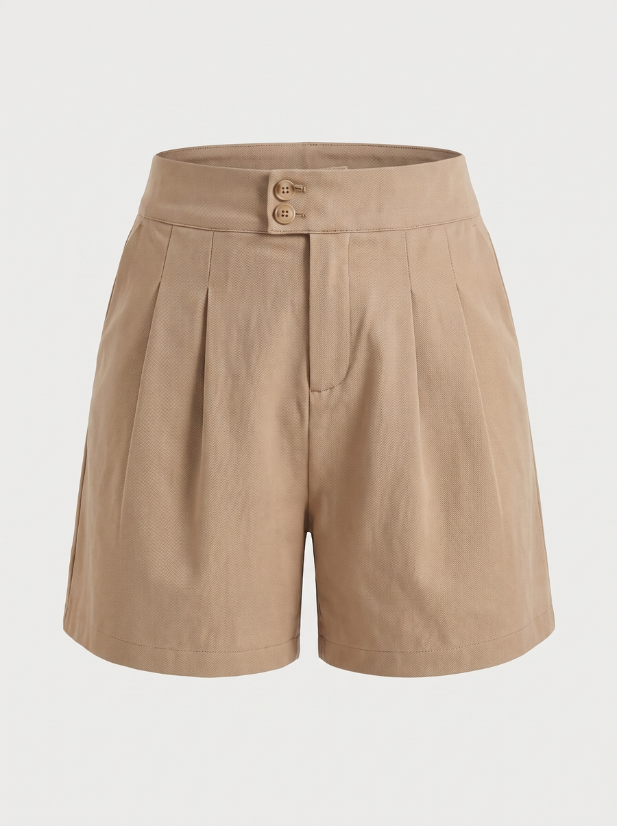 Carla Shorts mit Doppelknopfdetail