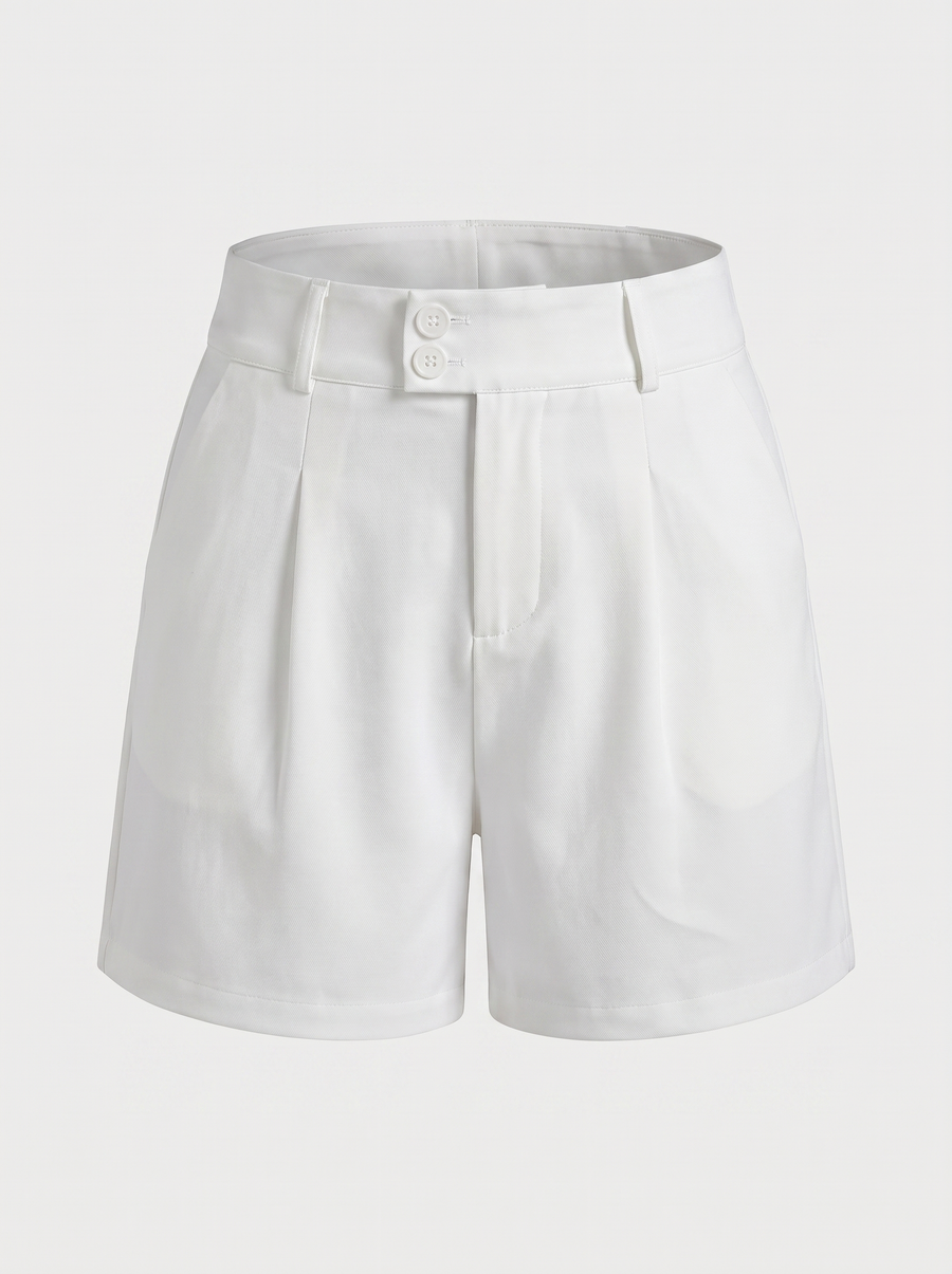 Carla Shorts mit Doppelknopfdetail