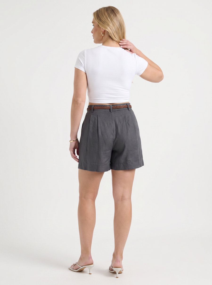 Meeka Shorts mit Flechtgürtel