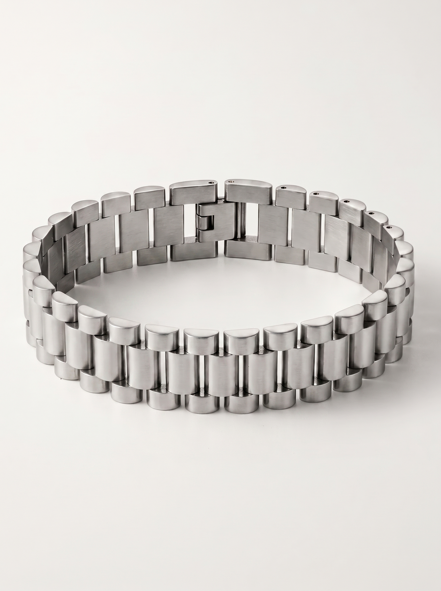 Luisa Gliederarmband im Uhrenarmband-Stil