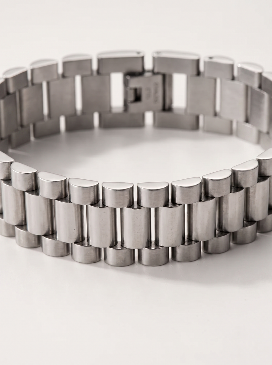 Luisa Gliederarmband im Uhrenarmband-Stil