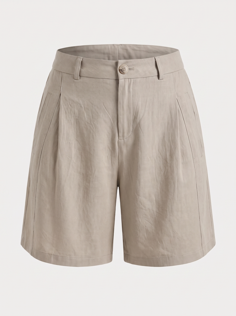 Kyrine Shorts mit Bundfalten