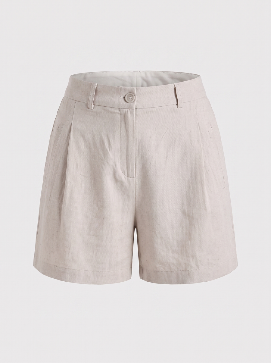 Kyrine Shorts mit Bundfalten