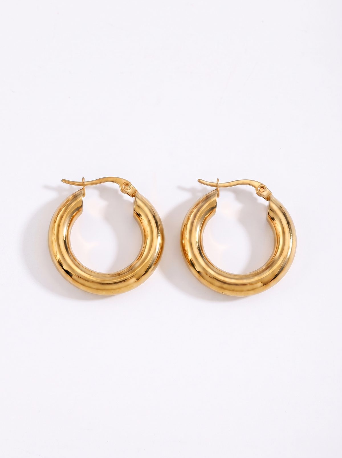 Johanna Dicke Creolen mit runder Form