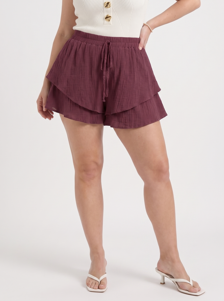 Piper Shorts im Volant-Look