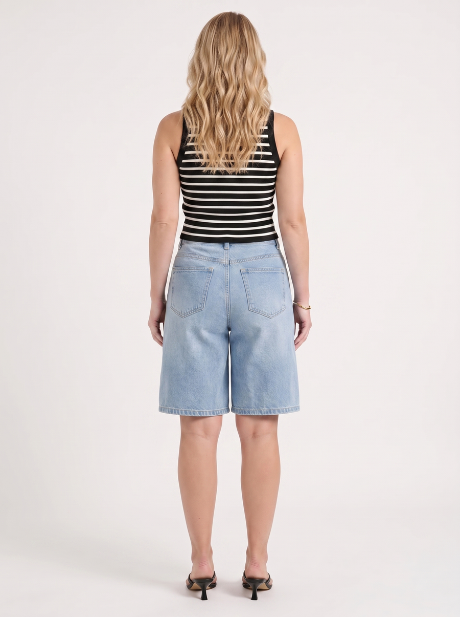 Elana Jeans-Bermudashorts