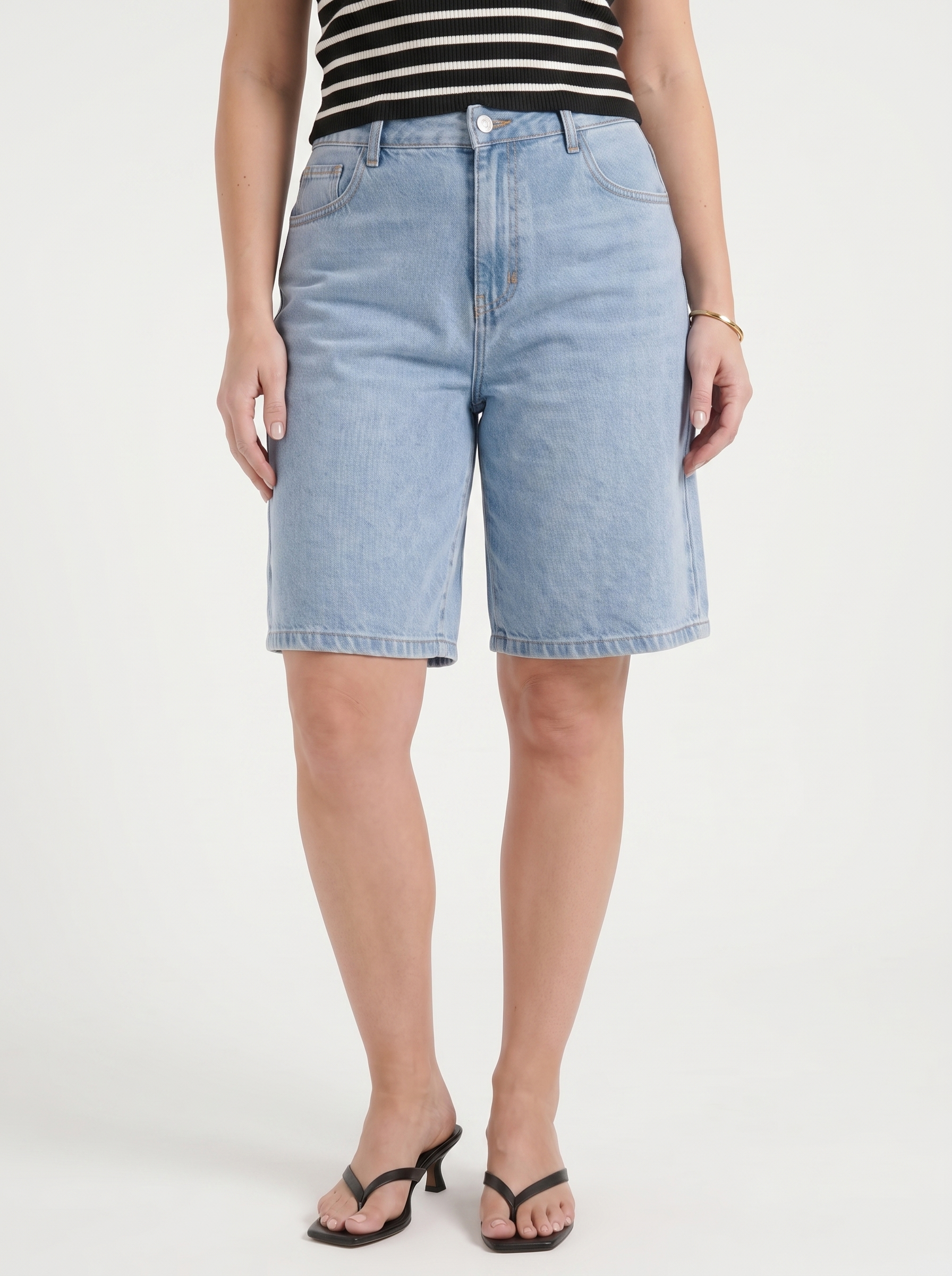 Elana Jeans-Bermudashorts