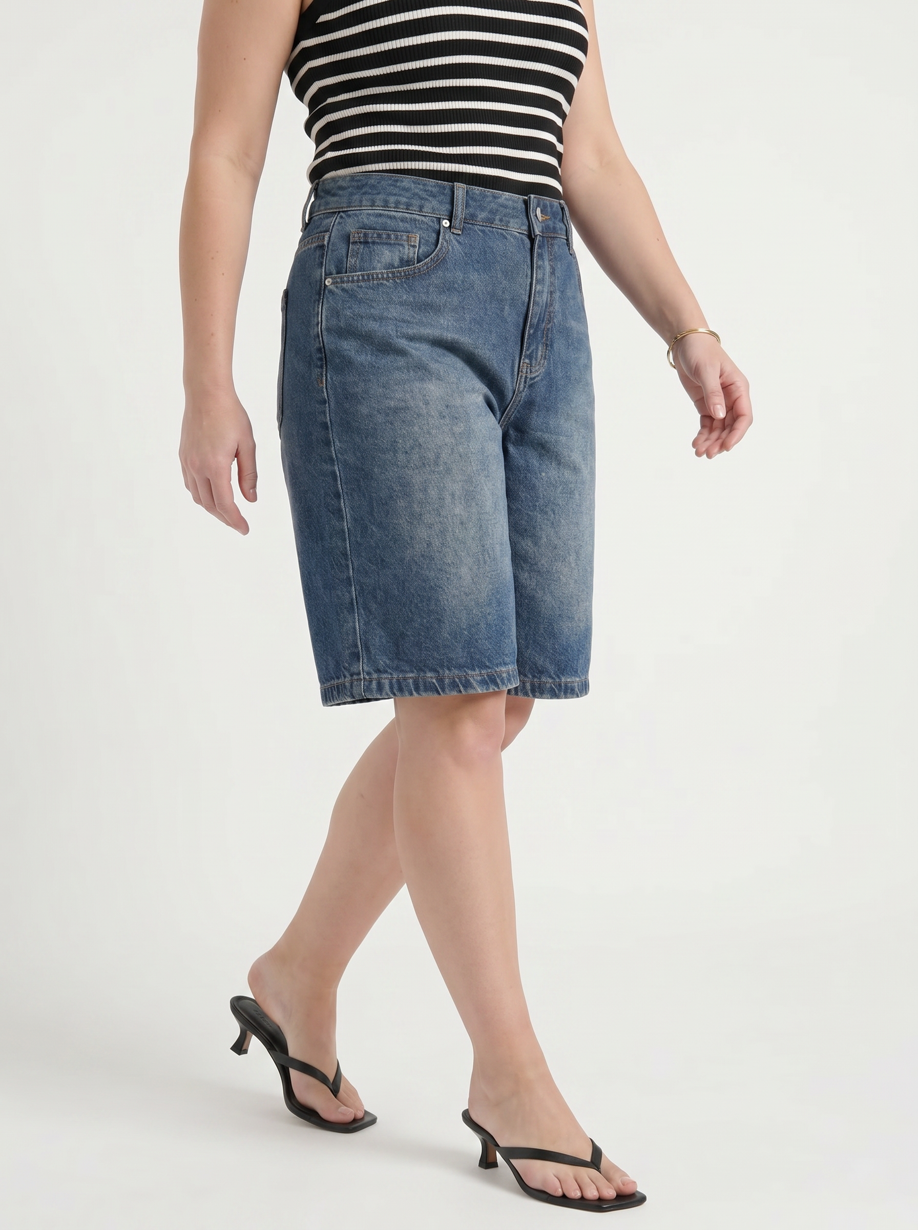 Elana Jeans-Bermudashorts