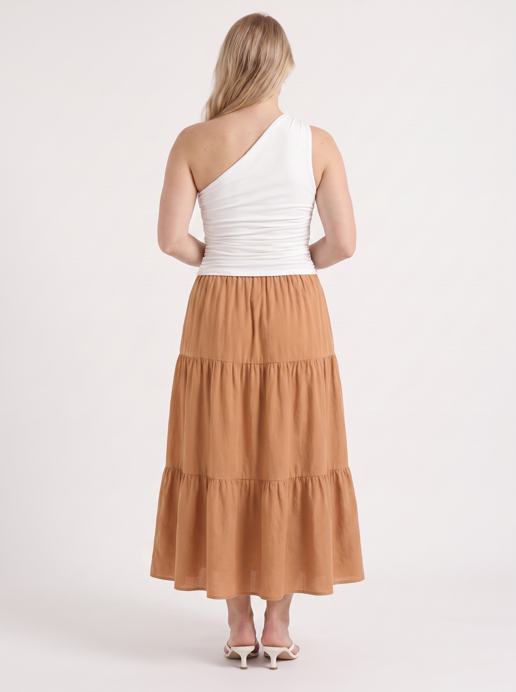 Agnes Maxirock im Stufen-Look