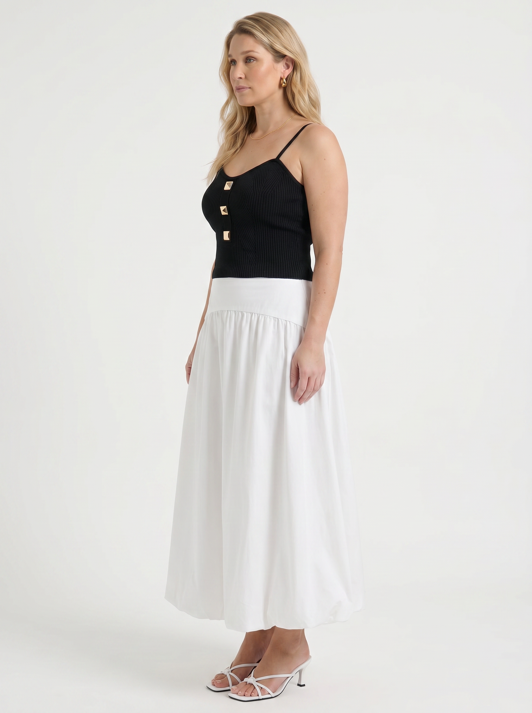 Mari Maxirock mit breitem Bund