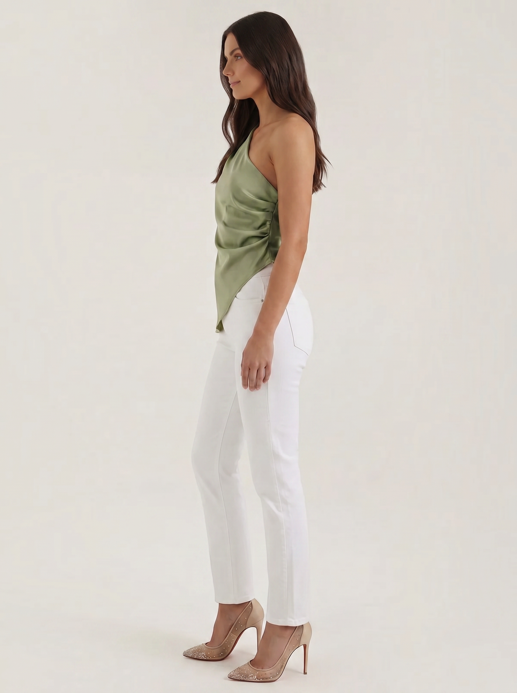 Selene Ärmelloses One-Shoulder-Top