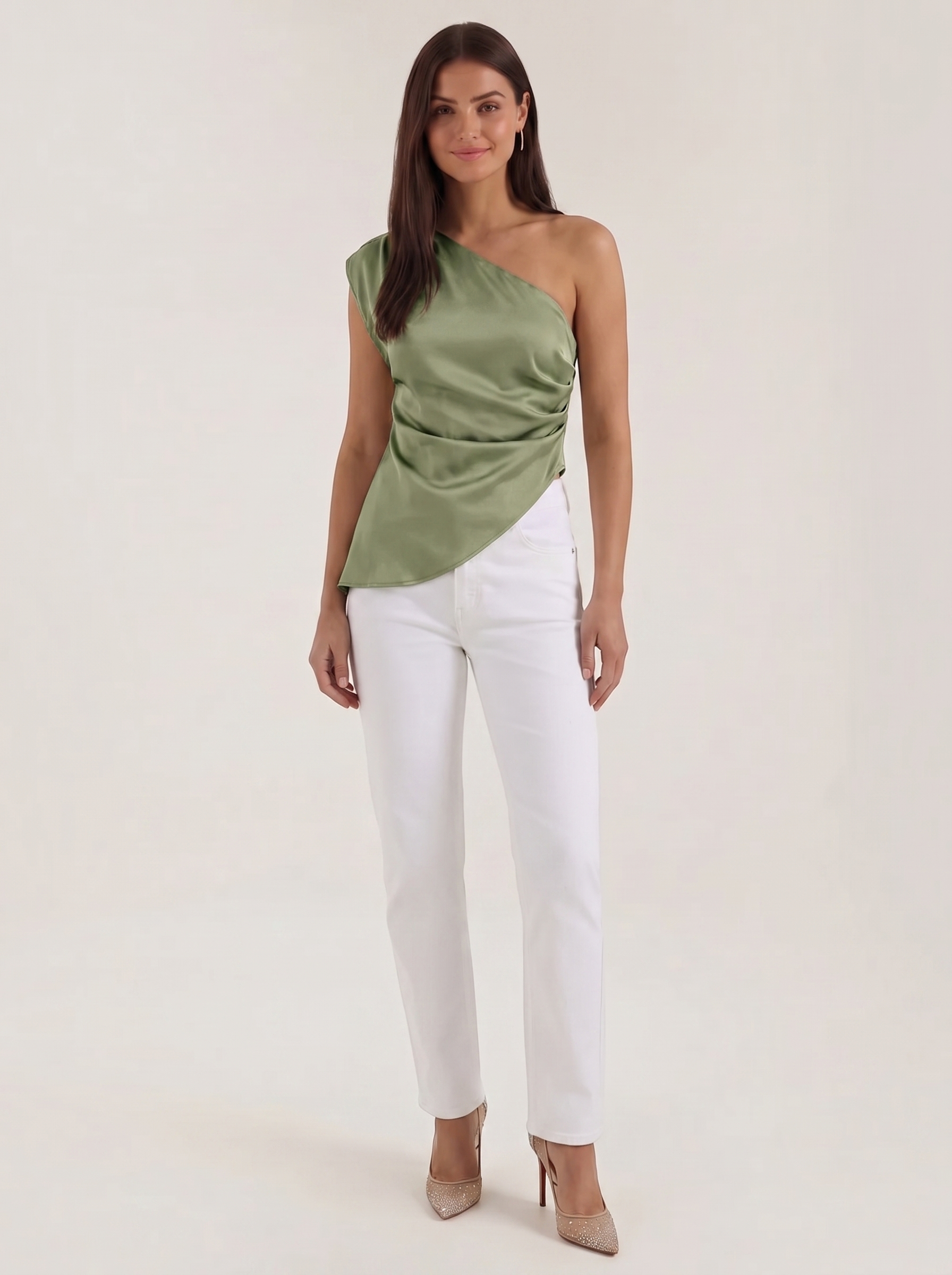 Selene Ärmelloses One-Shoulder-Top