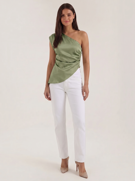 Selene Ärmelloses One-Shoulder-Top