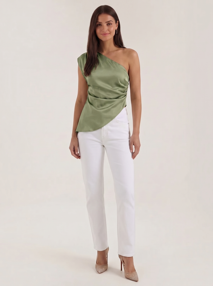 Selene Ärmelloses One-Shoulder-Top