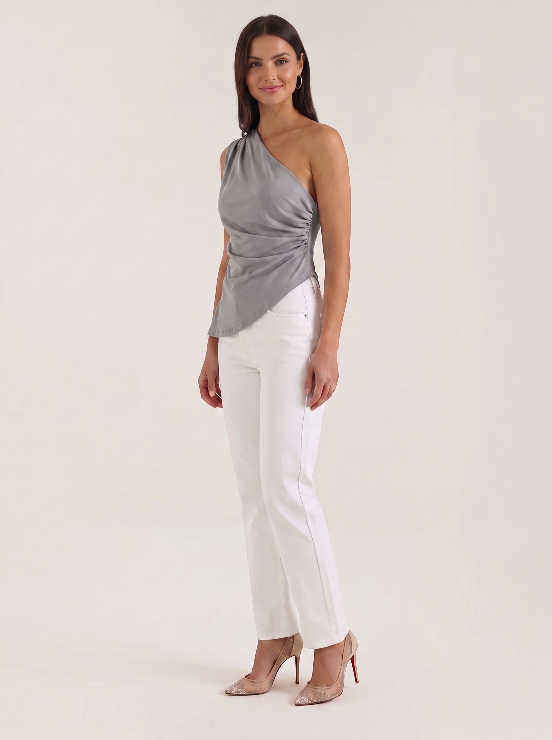 Selene Ärmelloses One-Shoulder-Top