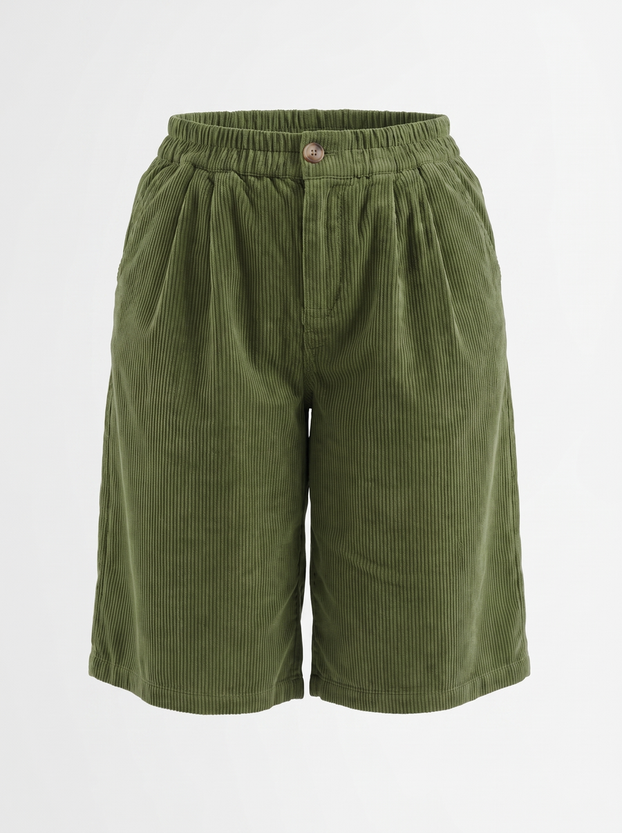 Lauren Cord-Shorts mit weitem Bein