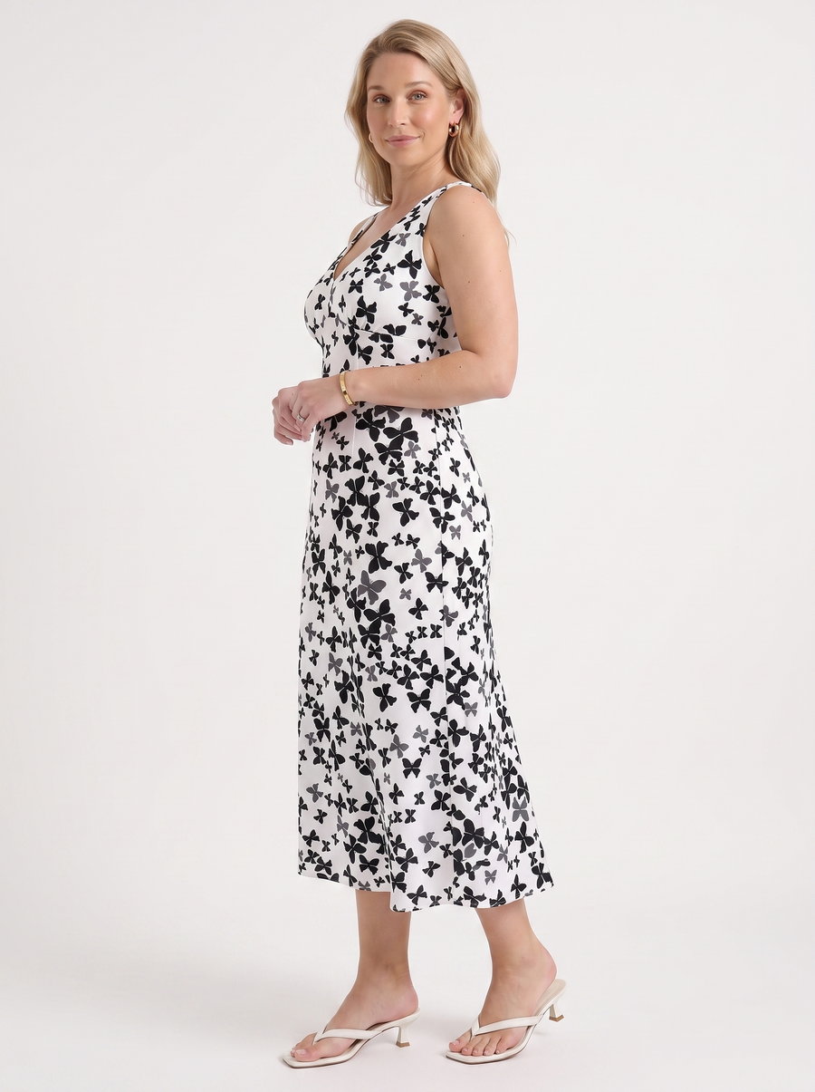 Esme Midikleid mit Blumenmuster