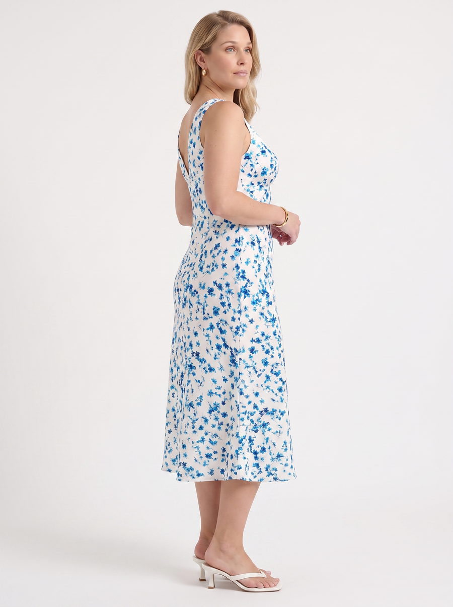 Esme Midikleid mit Blumenmuster