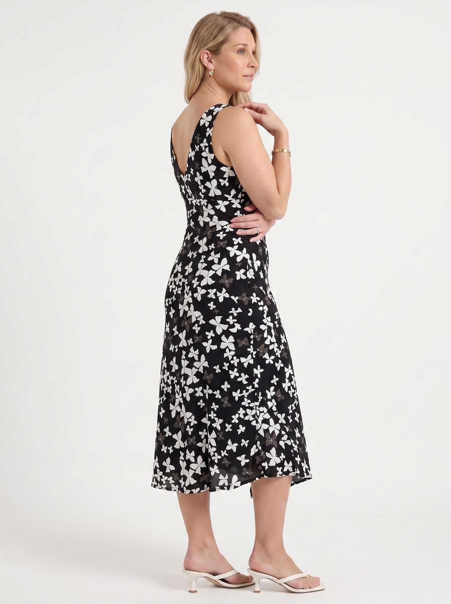 Esme Midikleid mit Blumenmuster