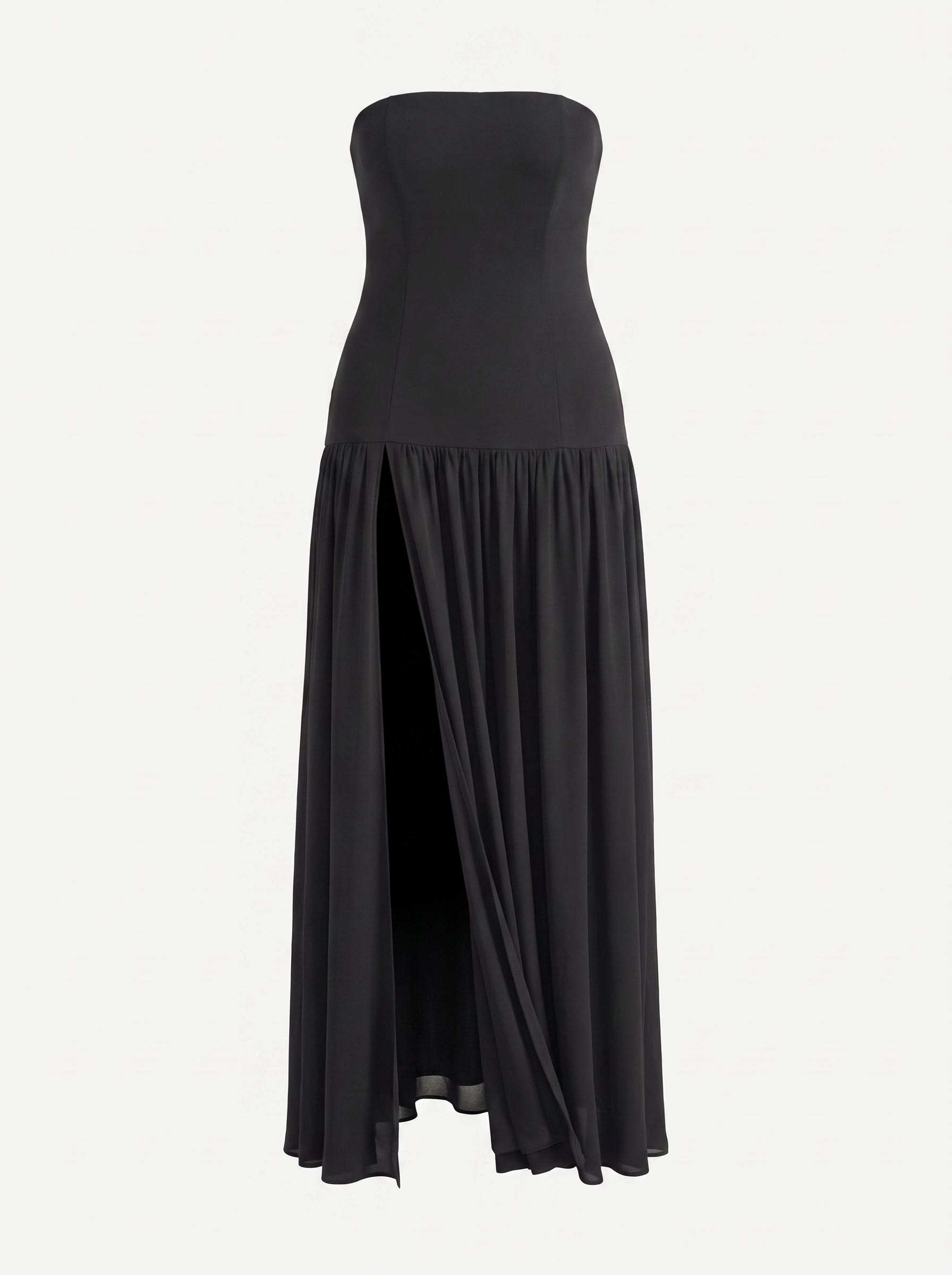 Skye Schulterfreies Maxikleid mit Beinschlitz