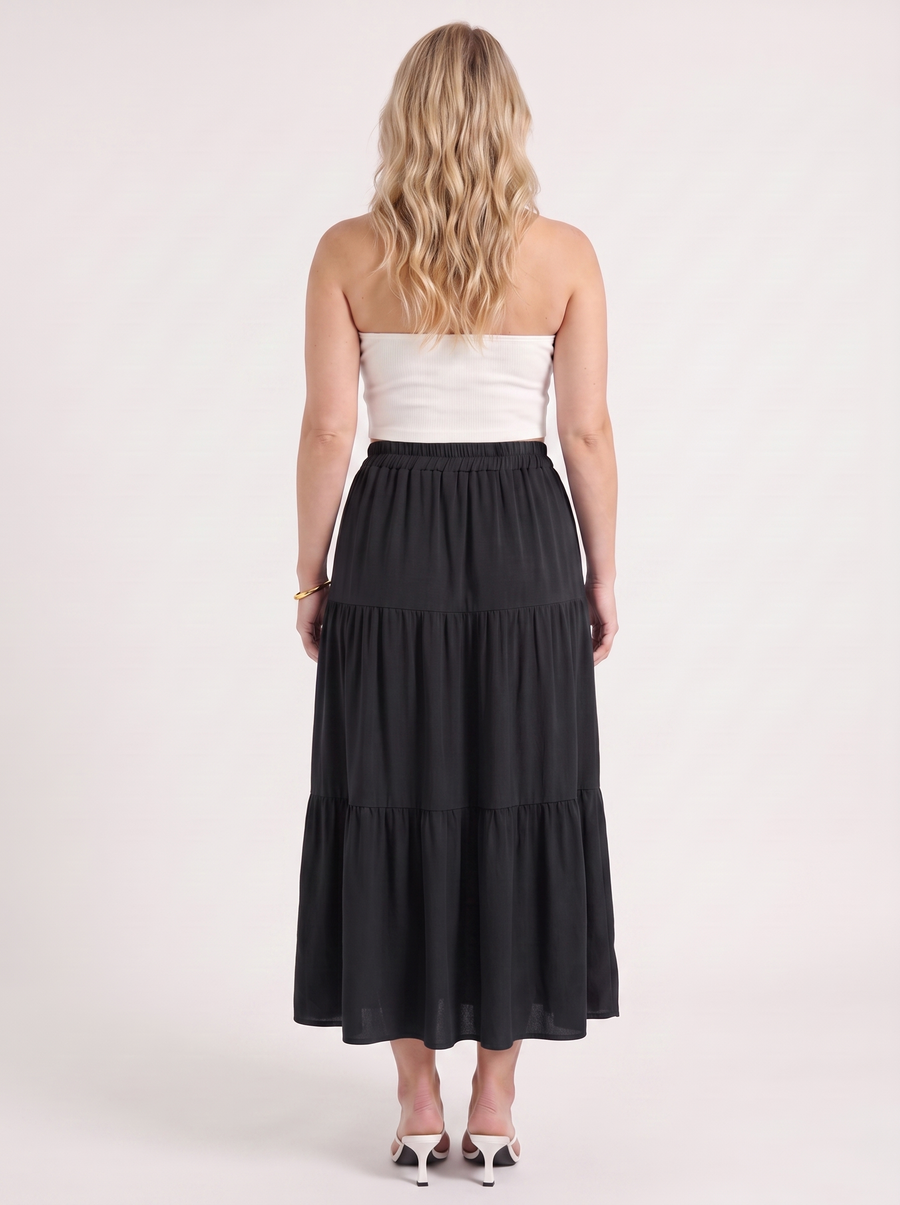 Agatha Maxirock im Stufen-Look