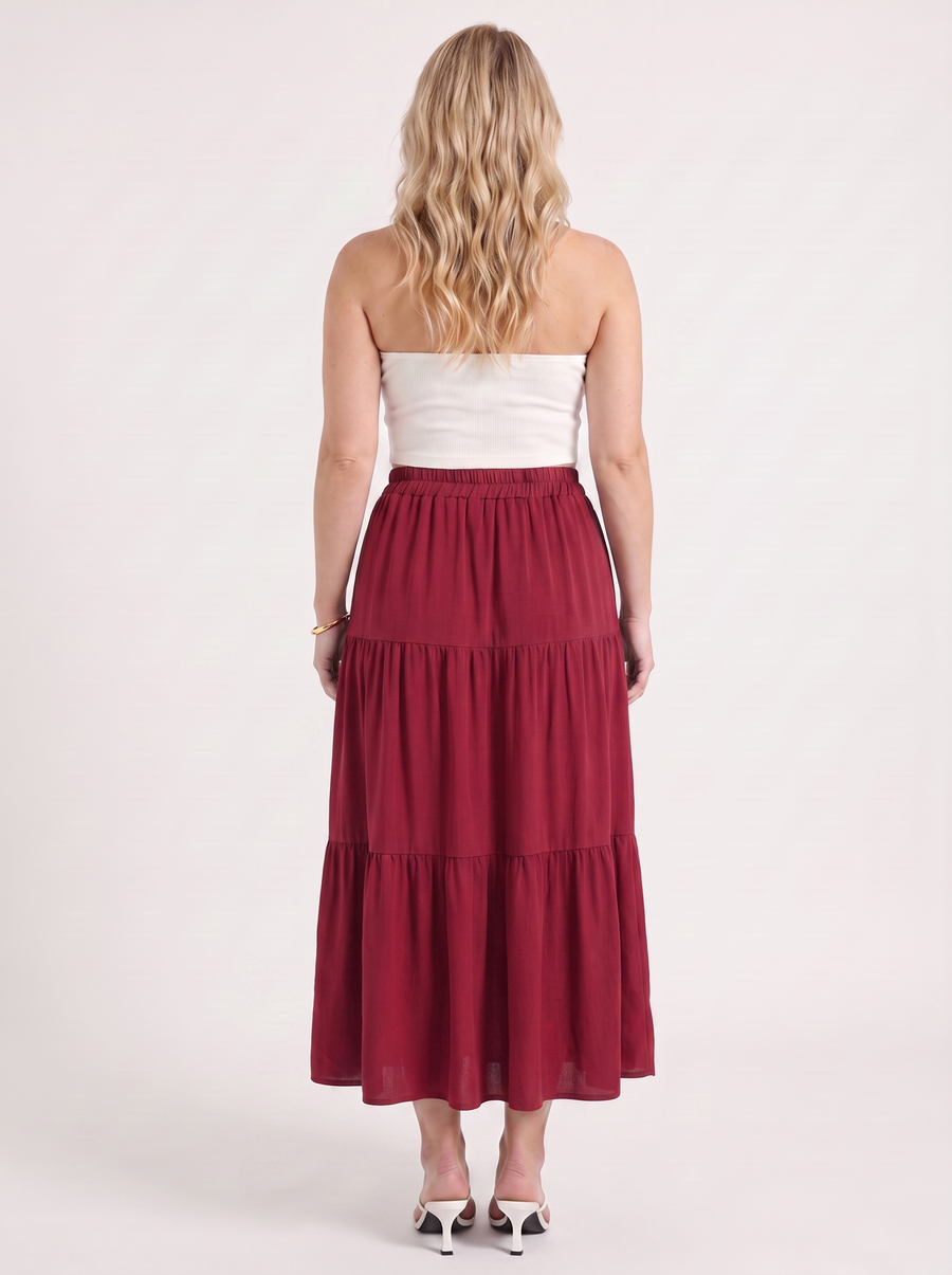 Agatha Maxirock im Stufen-Look