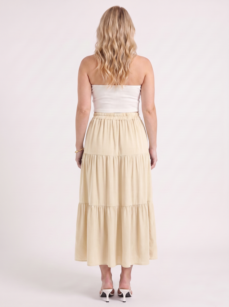 Agatha Maxirock im Stufen-Look
