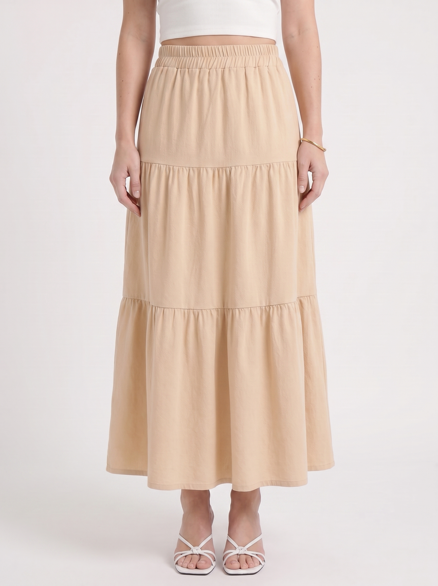 Agatha Maxirock im Stufen-Look